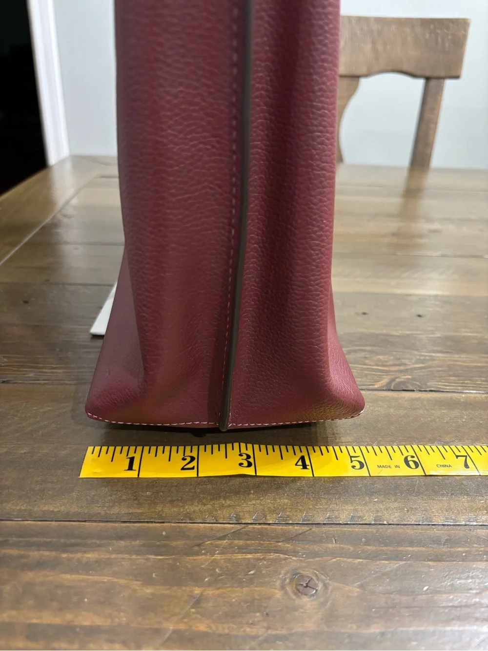 Coach Mollie Tote in Wine Red